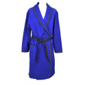 Robe de chambre coton bleu nuit